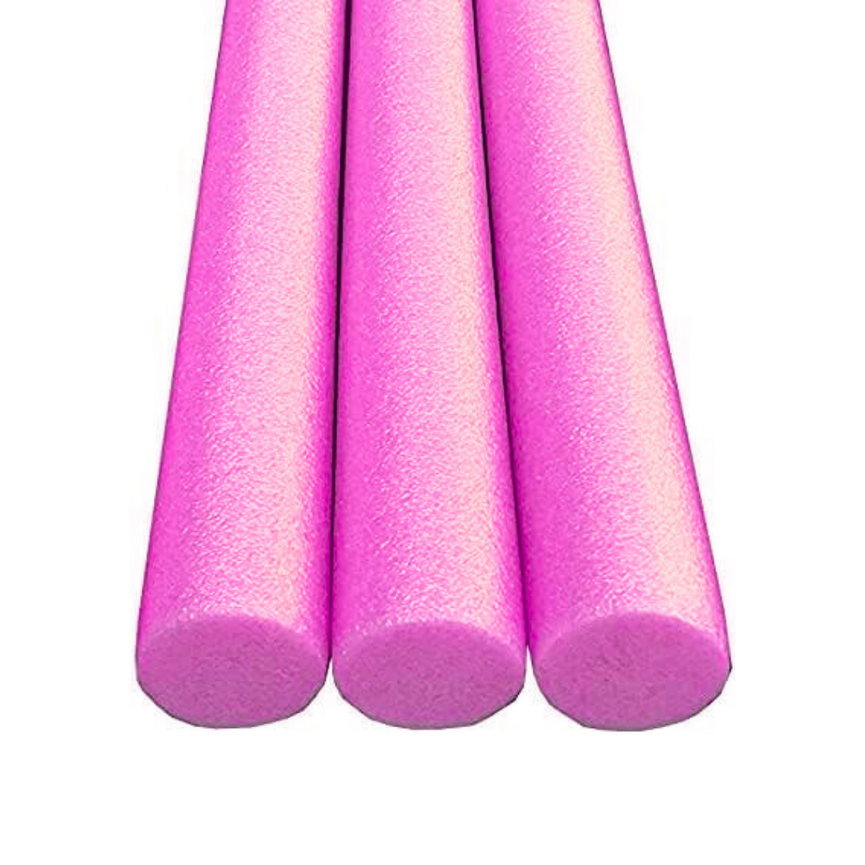 OODLES of Noodles Foam Pool Swim Noodles NO Hole - 3 Pack - PINK