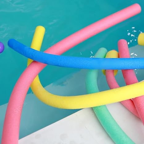 OODLES of Noodles Foam Pool Swim Noodles NO Hole - 6 Pack - Multicolor