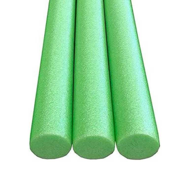 OODLES of Noodles Foam Pool Swim Noodles NO Hole - 3 Pack - GREEN