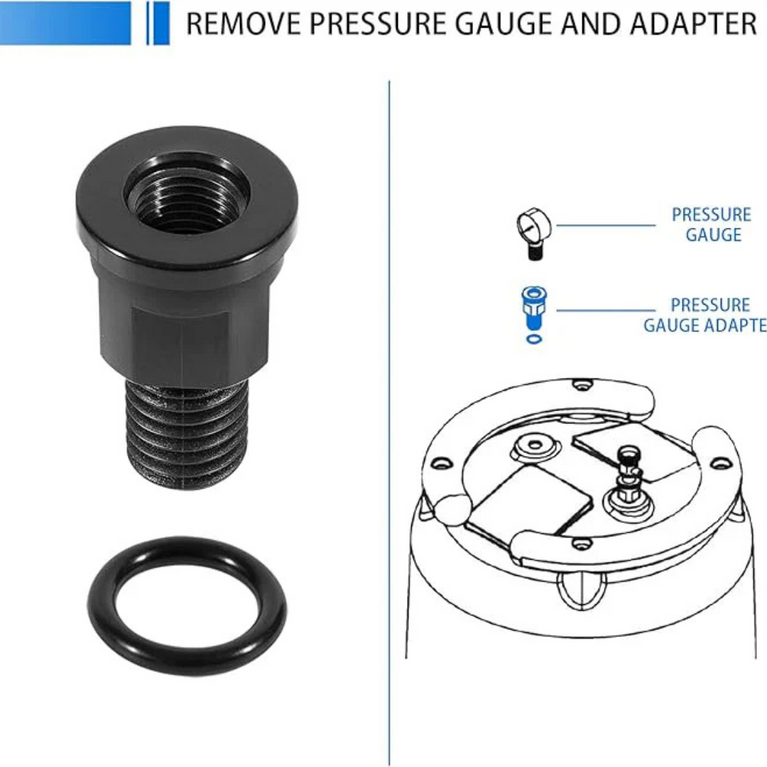 Valve Pressure Gauge & Air Relief Adapter R0557100