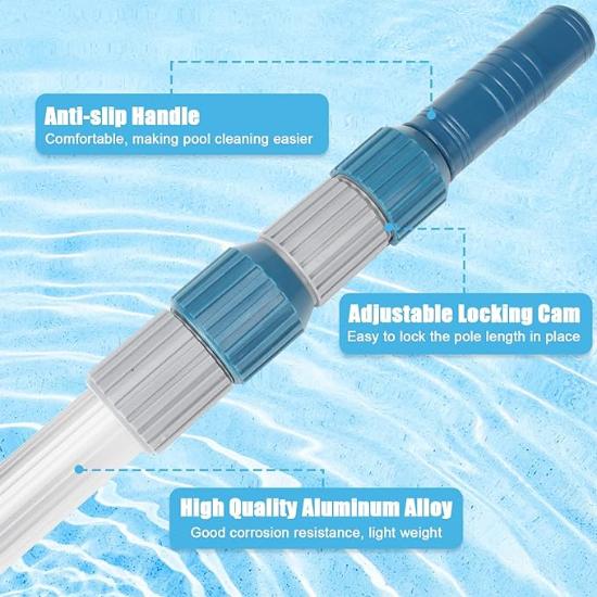 Ultraclorine Pool Pole Telescopic Swimming Aluminum 13FT