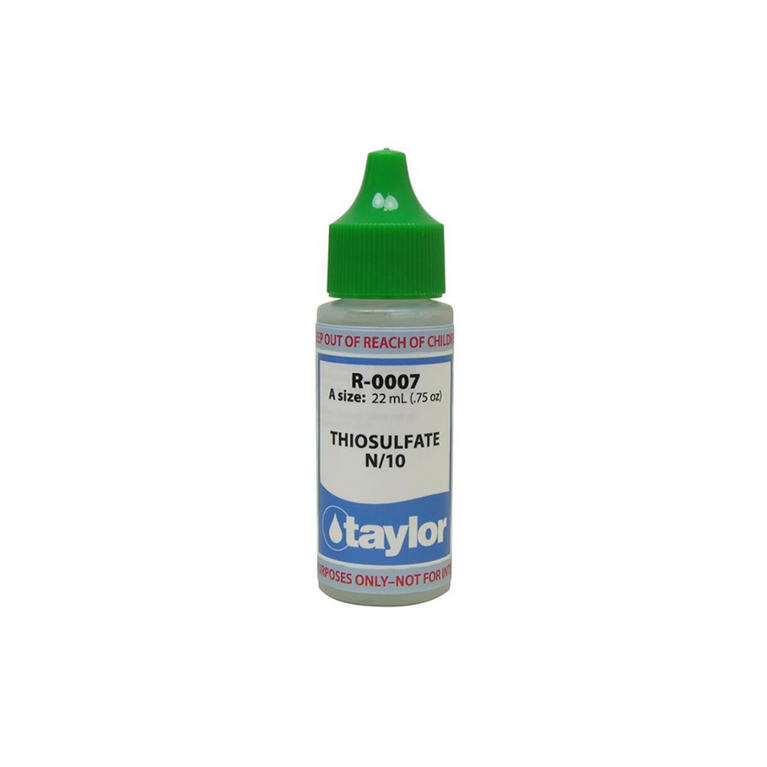 Taylor Technologies R-0007 Thiosulfate N/10 – .75 oz Dropper Bottle