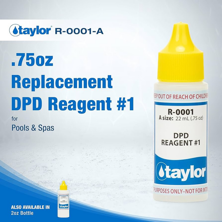 Taylor R-0001 DPD Reagent #1 – .75 oz Dropper Bottle