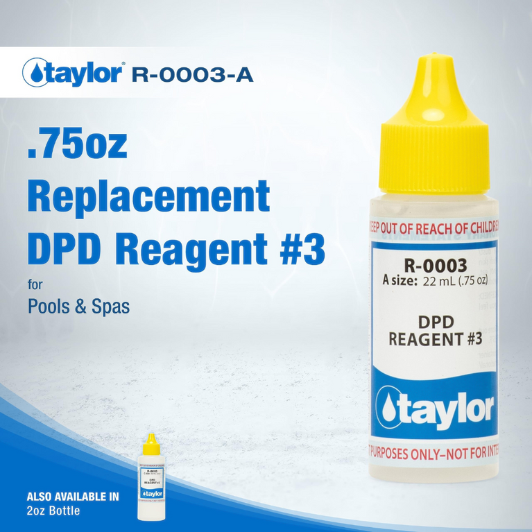 Taylor R-0003 DPD Reagent #3 – .75 oz Dropper Bottle