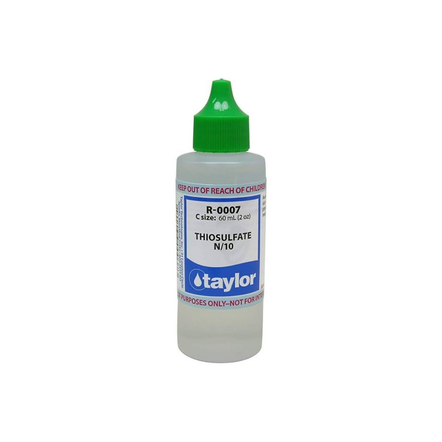 Taylor Technologies R-0007-C Thiosulfate No.7 N/10 – 2 oz Dropper Bottle