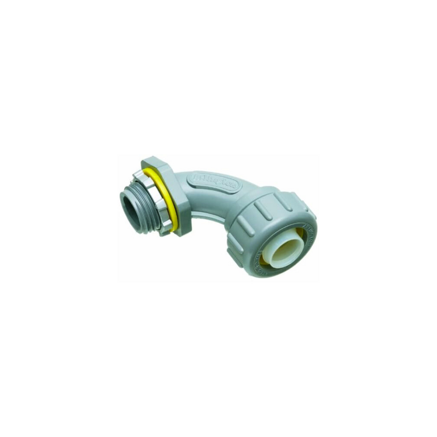 Arlington NMLT9050-1 90 Degree Non-Metallic Liquid-Tight Connector, 1/2 Inch