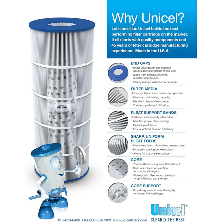 Unicel Replacement Pool Filter C-8409 – 90 Square Feet of Premium Filtration