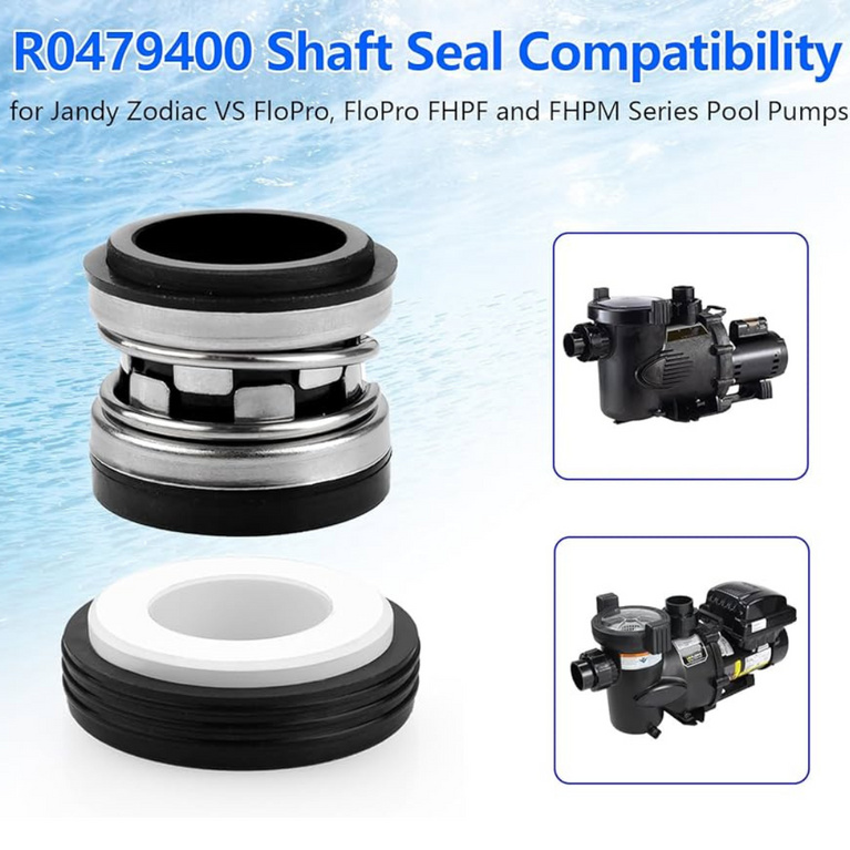 Zodiac Shaft Seal Ceramic and Carbon Mechanical R0479400 – Ensure Leak-Free Performance for Your Pool Pump