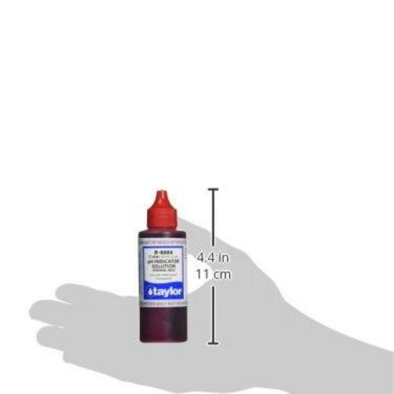 Taylor R-0004 pH Indicator Solution | 2 oz Dropper Bottle