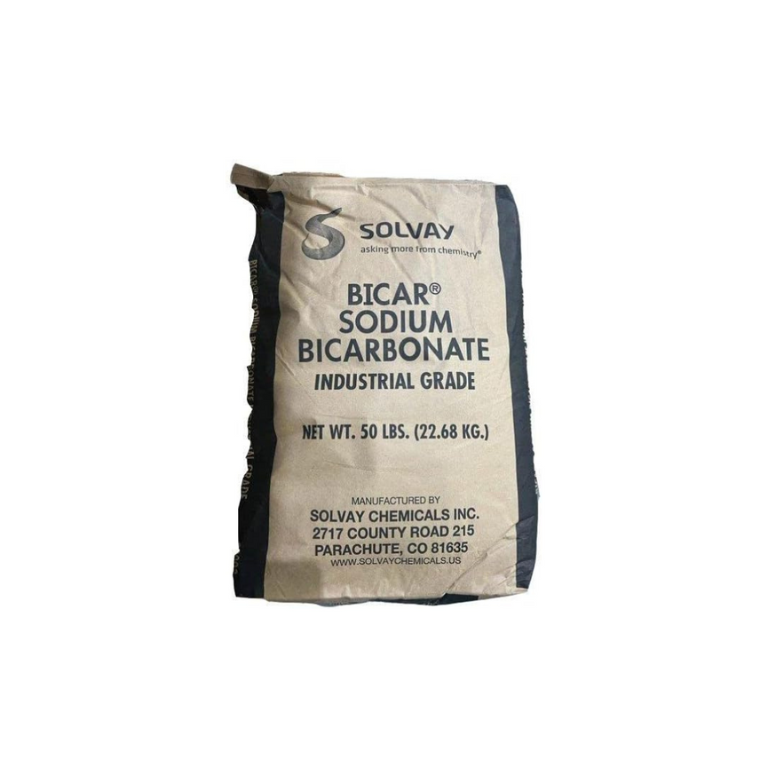 50 lbs Sodium Bicarbonate | Industrial Grade | Bicar® by Solvay